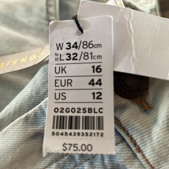 TOPSHOP Straight leg high-rise denim jeans - Picture 3 of 6